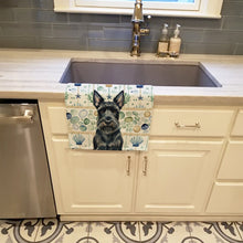 Load image into Gallery viewer, Scottish Terrier Coastal Sea Glass Kitchen Towel