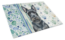 Load image into Gallery viewer, Scottish Terrier Coastal Sea Glass Glass Cutting Board