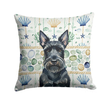 Load image into Gallery viewer, Scottish Terrier Coastal Sea Glass Throw Pillow