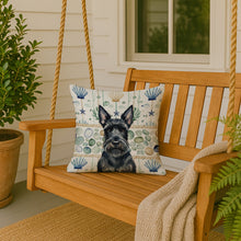 Load image into Gallery viewer, Scottish Terrier Coastal Sea Glass Throw Pillow