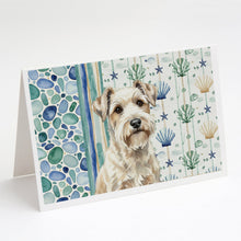 Load image into Gallery viewer, Sealyham Terrier Coastal Sea Glass Greeting Cards Pack of 8
