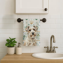 Load image into Gallery viewer, Sealyham Terrier Coastal Sea Glass Kitchen Towel