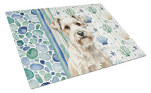 Load image into Gallery viewer, Sealyham Terrier Coastal Sea Glass Glass Cutting Board