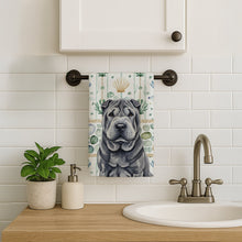 Load image into Gallery viewer, Black Shar Pei Coastal Sea Glass Kitchen Towel