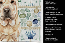 Load image into Gallery viewer, Shar Pei Coastal Sea Glass Kitchen Towel