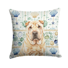 Load image into Gallery viewer, Shar Pei Coastal Sea Glass Throw Pillow