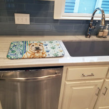 Load image into Gallery viewer, Red Shar Pei Coastal Sea Glass Dish Drying Mat