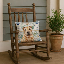 Load image into Gallery viewer, Red Shar Pei Coastal Sea Glass Throw Pillow