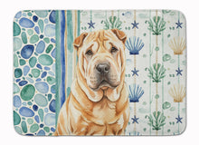 Load image into Gallery viewer, Red Shar Pei Coastal Sea Glass Memory Foam Kitchen Mat
