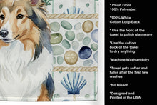 Load image into Gallery viewer, Sable Sheltie Coastal Sea Glass Kitchen Towel
