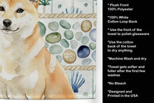 Load image into Gallery viewer, Cream Shiba Inu Coastal Sea Glass Kitchen Towel