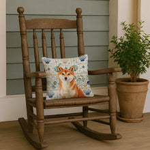 Load image into Gallery viewer, Red Shiba Inu Coastal Sea Glass Throw Pillow