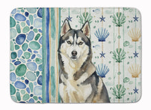Load image into Gallery viewer, Agouti Siberian Husky Coastal Sea Glass Memory Foam Kitchen Mat
