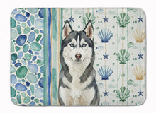 Load image into Gallery viewer, Siberian Husky Coastal Sea Glass Memory Foam Kitchen Mat