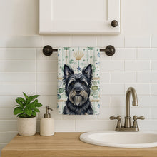 Load image into Gallery viewer, Black Skye Terrier Coastal Sea Glass Kitchen Towel