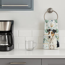 Load image into Gallery viewer, Smooth Fox Terrier Coastal Sea Glass Kitchen Towel