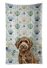 Load image into Gallery viewer, Spanish Water Dog Coastal Sea Glass Kitchen Towel