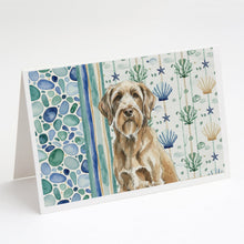Load image into Gallery viewer, Spinone Italiano Coastal Sea Glass Greeting Cards Pack of 8