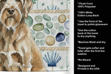 Load image into Gallery viewer, Spinone Italiano Coastal Sea Glass Kitchen Towel