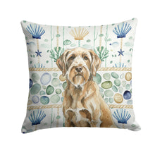 Load image into Gallery viewer, Spinone Italiano Coastal Sea Glass Throw Pillow