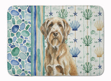 Load image into Gallery viewer, Spinone Italiano Coastal Sea Glass Memory Foam Kitchen Mat