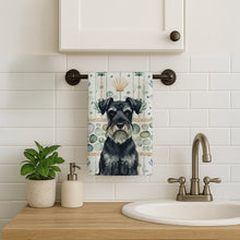 Load image into Gallery viewer, Standard Schnauzer Coastal Sea Glass Kitchen Towel