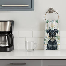 Load image into Gallery viewer, Standard Schnauzer Coastal Sea Glass Kitchen Towel