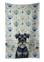 Load image into Gallery viewer, Standard Schnauzer Coastal Sea Glass Kitchen Towel
