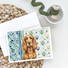 Load image into Gallery viewer, Sussex Spaniel Coastal Sea Glass Greeting Cards Pack of 8