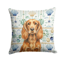 Load image into Gallery viewer, Sussex Spaniel Coastal Sea Glass Throw Pillow