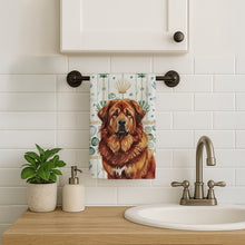 Load image into Gallery viewer, Red Gold Tibetan Mastiff Coastal Sea Glass Kitchen Towel
