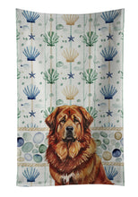 Load image into Gallery viewer, Red Gold Tibetan Mastiff Coastal Sea Glass Kitchen Towel