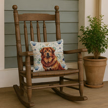 Load image into Gallery viewer, Red Gold Tibetan Mastiff Coastal Sea Glass Throw Pillow
