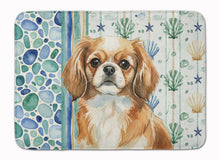 Load image into Gallery viewer, Tibetan Spaniel Coastal Sea Glass Memory Foam Kitchen Mat