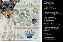 Load image into Gallery viewer, Toy Fox Terrier Coastal Sea Glass Kitchen Towel