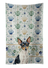 Load image into Gallery viewer, Toy Fox Terrier Coastal Sea Glass Kitchen Towel