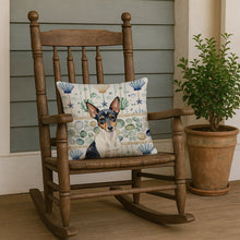 Load image into Gallery viewer, Toy Fox Terrier Coastal Sea Glass Throw Pillow