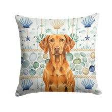 Load image into Gallery viewer, Vizsla Coastal Sea Glass Throw Pillow