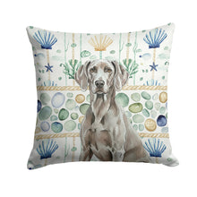 Load image into Gallery viewer, Weimaraner Coastal Sea Glass Throw Pillow