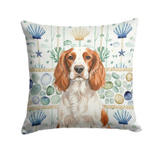 Load image into Gallery viewer, Welsh Springer Spaniel Coastal Sea Glass Throw Pillow