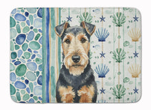 Load image into Gallery viewer, Welsh Terrier Coastal Sea Glass Memory Foam Kitchen Mat