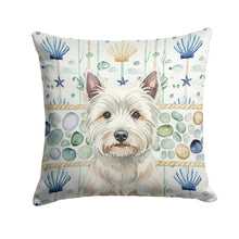Load image into Gallery viewer, Westie Coastal Sea Glass Throw Pillow