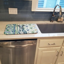 Load image into Gallery viewer, Blue Whippet Coastal Sea Glass Dish Drying Mat