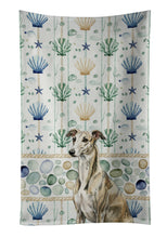Load image into Gallery viewer, Brindle Whippet Coastal Sea Glass Kitchen Towel