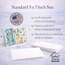 Load image into Gallery viewer, Fawn Whippet Coastal Sea Glass Greeting Cards Pack of 8