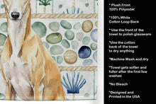 Load image into Gallery viewer, Fawn Whippet Coastal Sea Glass Kitchen Towel