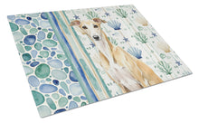 Load image into Gallery viewer, Fawn Whippet Coastal Sea Glass Glass Cutting Board