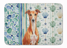 Load image into Gallery viewer, Red Whippet Coastal Sea Glass Memory Foam Kitchen Mat