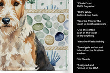 Load image into Gallery viewer, Wire Fox Terrier Coastal Sea Glass Kitchen Towel