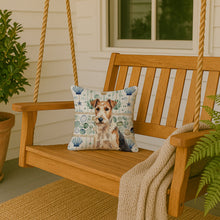 Load image into Gallery viewer, Wire Fox Terrier Coastal Sea Glass Throw Pillow
